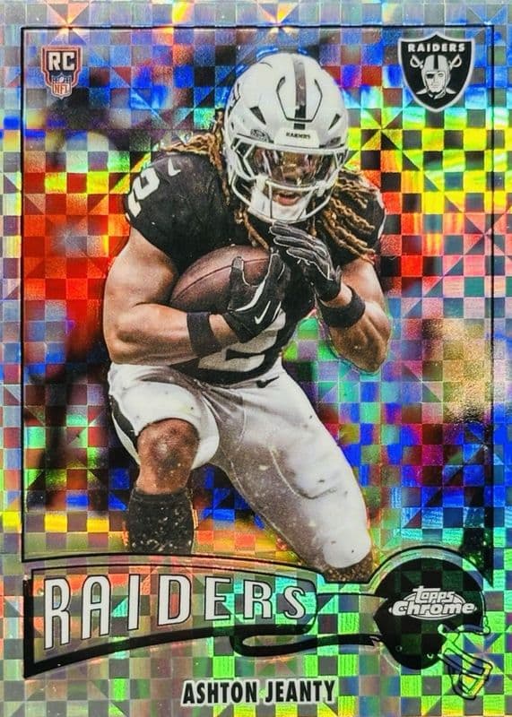 Ashton Jeanty 2025 topps Topps Chrome 1975 Topps - Blue Refractor