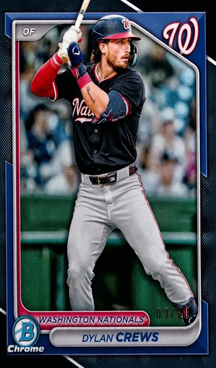 Dylan Crews 2024 bowman Bowman Draft Chrome