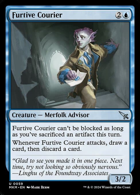 Furtive Courier 2024 Magic: The Gathering Murders at Karlov Manor
