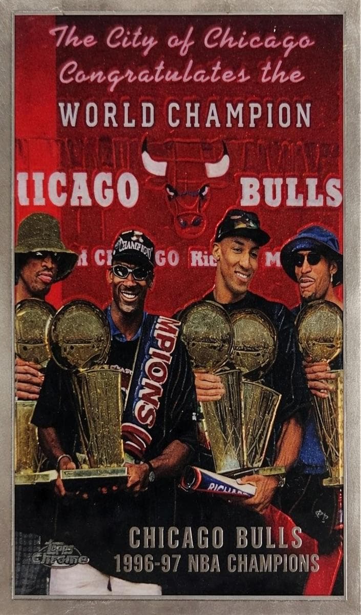Bulls NBA Champions 1997 topps