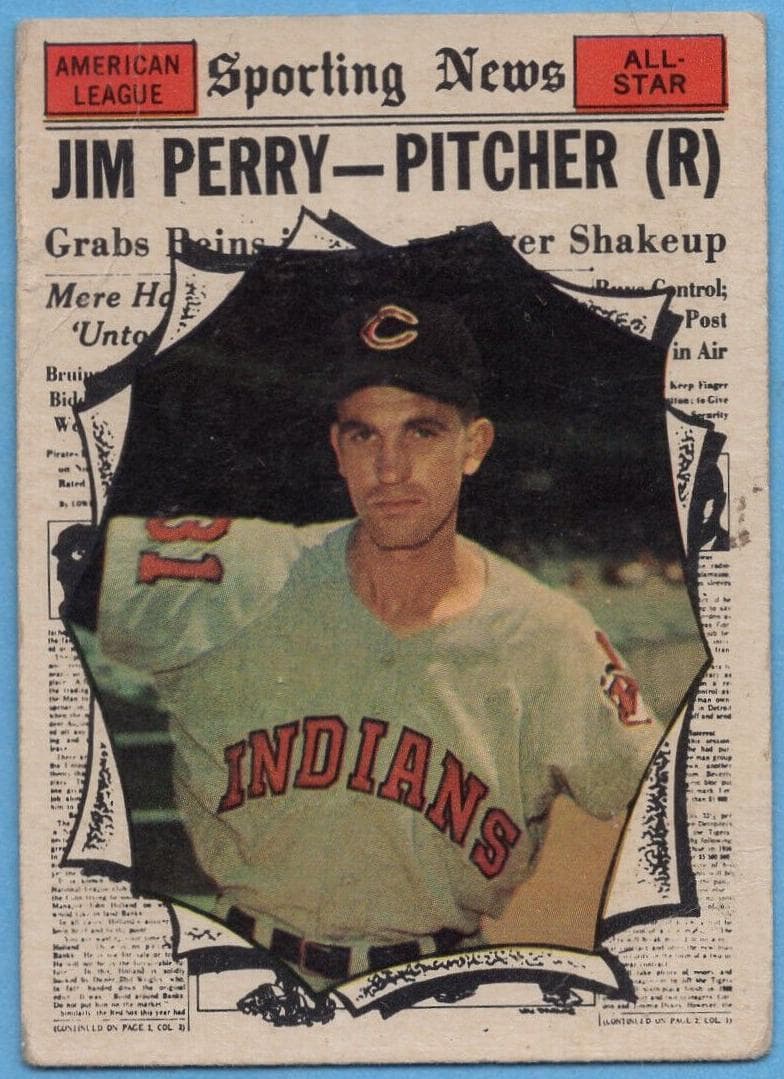 Jim Perry 1961 topps Topps