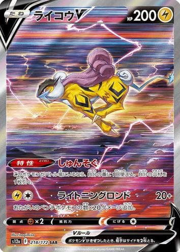 Raikou V 2022 Pokemon
