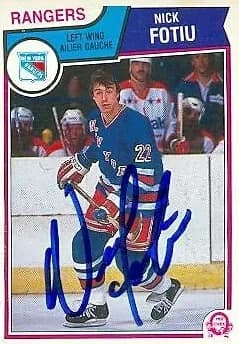 Nick Fotiu trading card