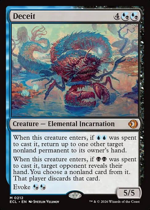 Deceit 2026 Magic: The Gathering Lorwyn Eclipsed Borderless
