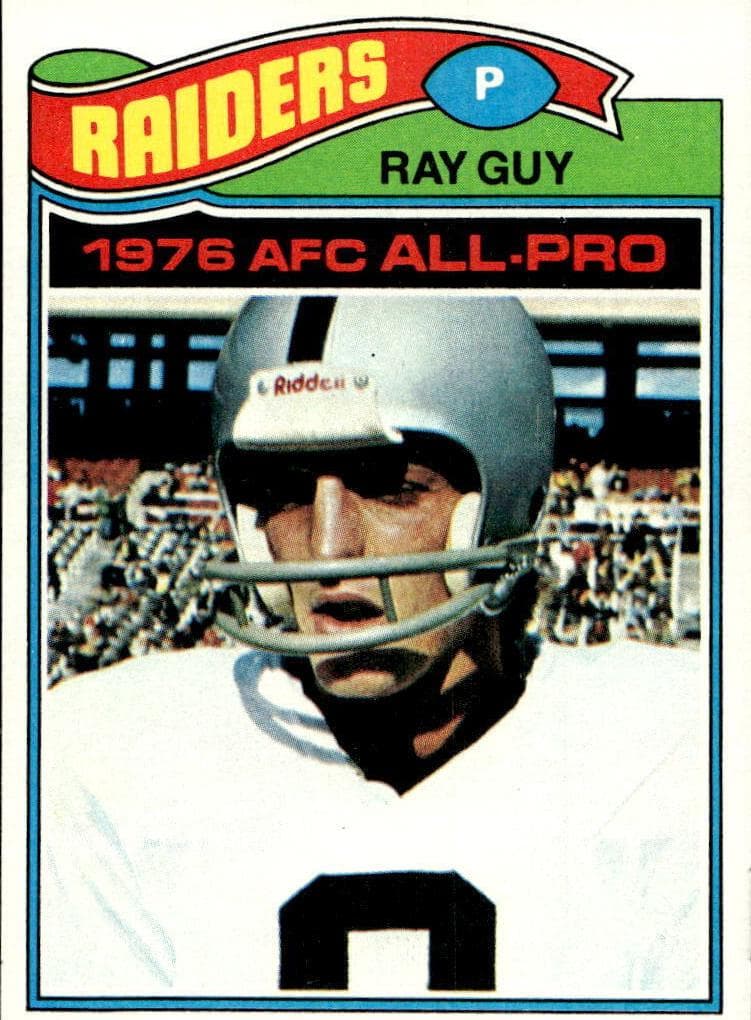 Ray Guy 1977 topps Topps