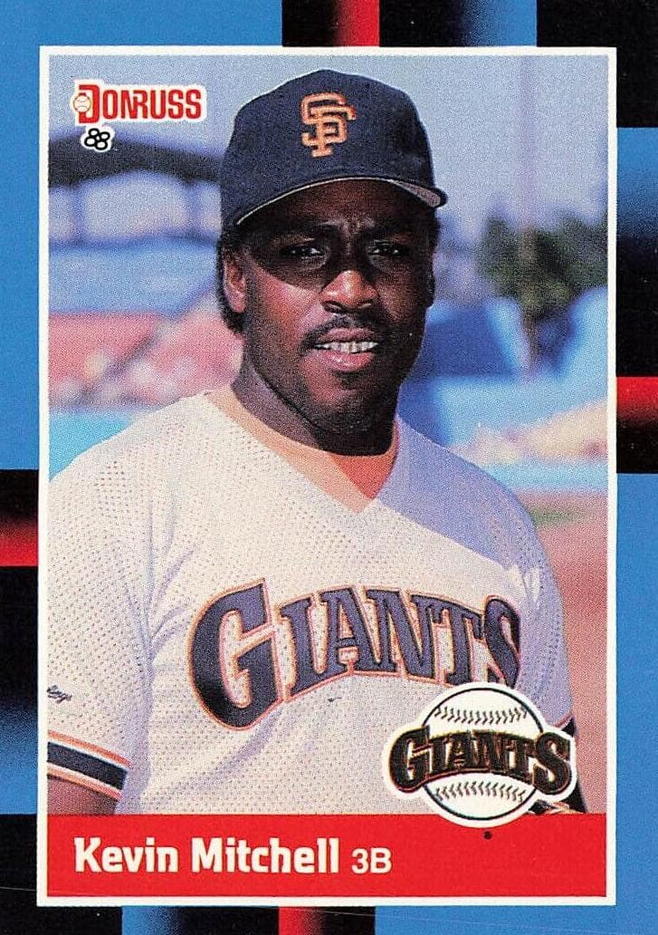 Kevin Mitchell 1988 panini Donruss