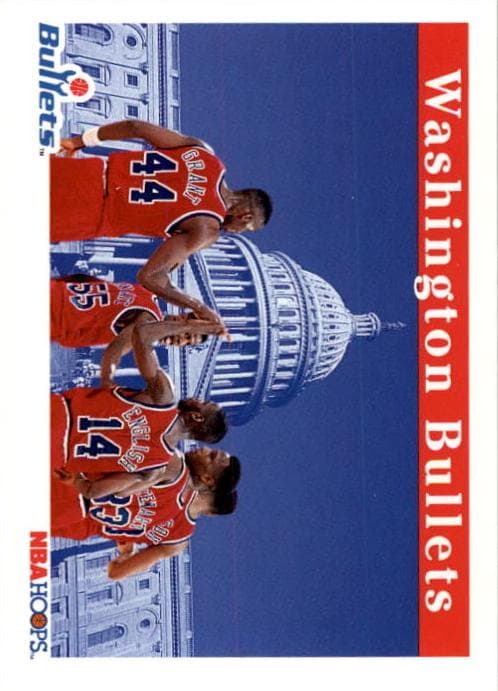 Washington Bullets 1992 panini Hoops