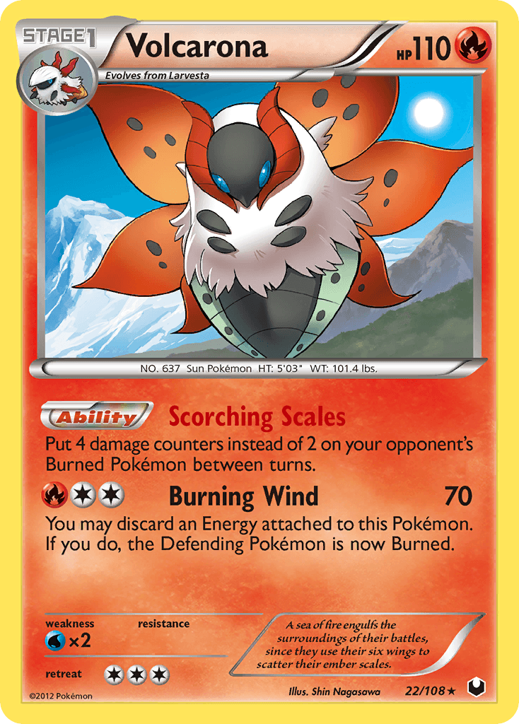 Volcarona 2012 Pokemon Dark Explorers