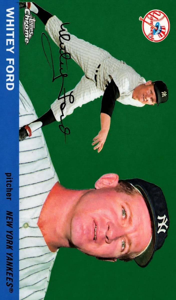 Whitey Ford trading card