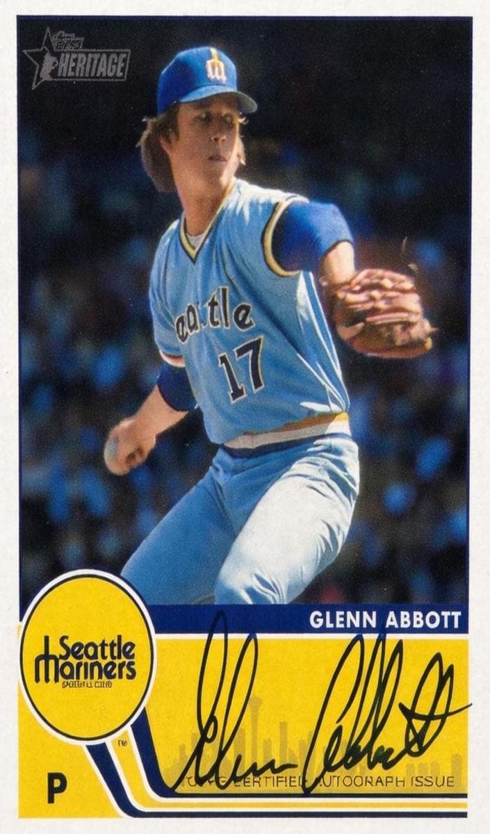 Glenn Abbott trading card