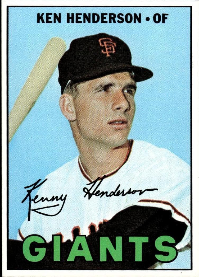 Ken Henderson 1967 topps Topps
