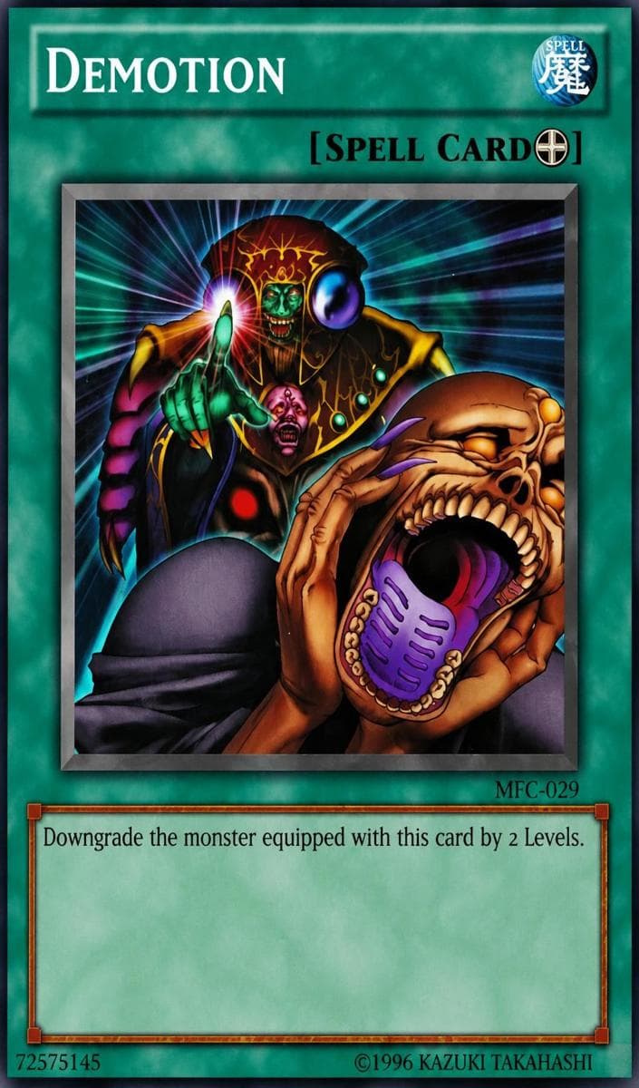 Demotion 2003 Yu-Gi-Oh! Magician's Force