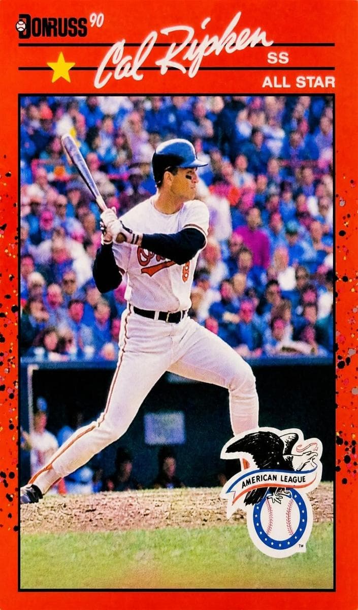 Cal Ripken 1990 panini Donruss
