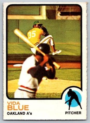 Vida Blue 1973 topps O-Pee-Chee