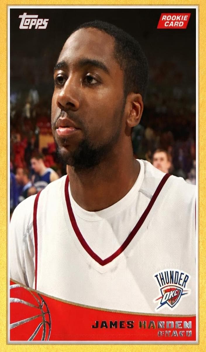 James Harden trading card