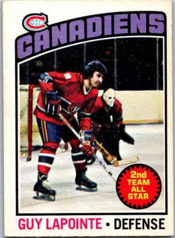 Guy Lapointe 1976 topps O-Pee-Chee