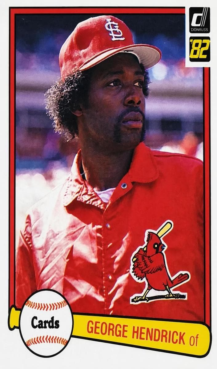 George Hendrick 1982 panini Donruss