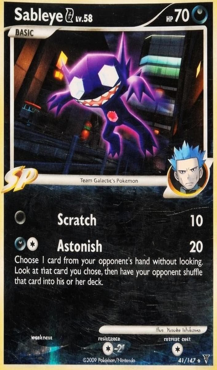 Sableye G trading card