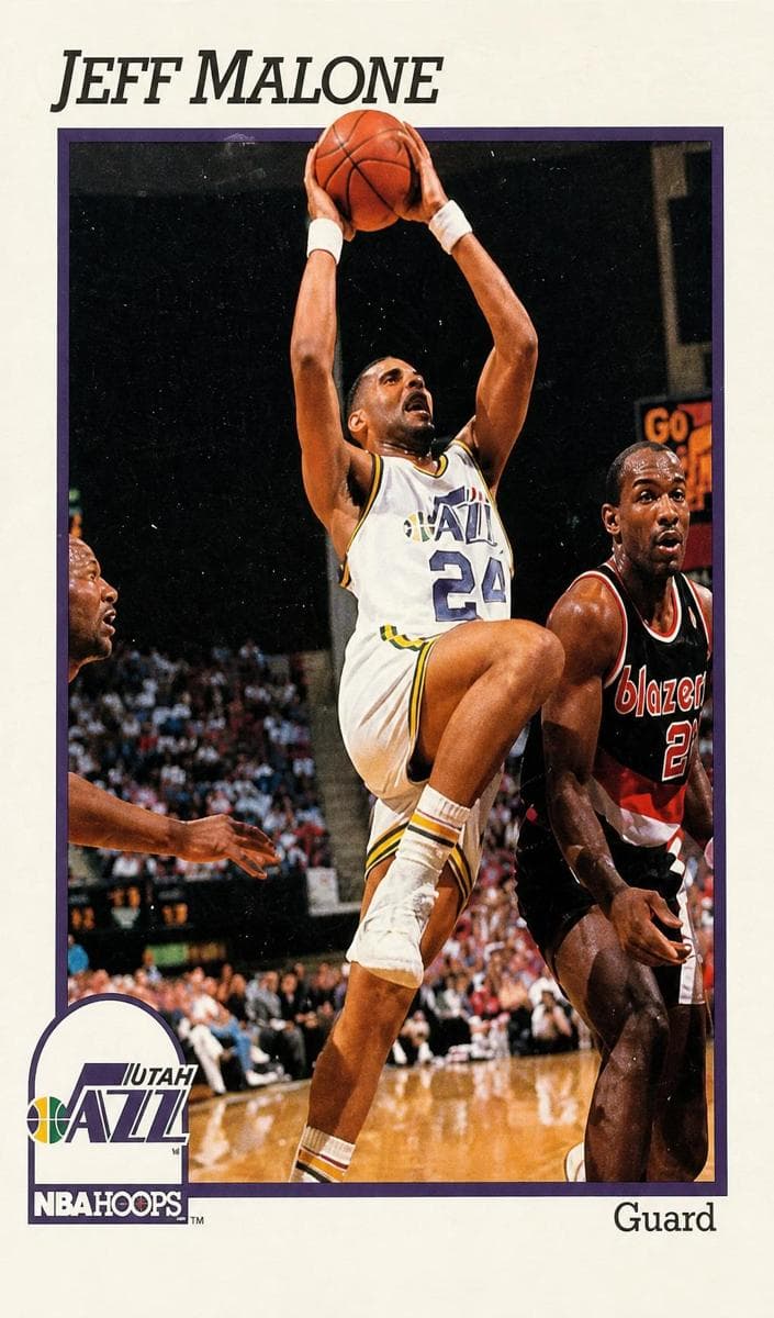 Jeff Malone 1991 panini Hoops