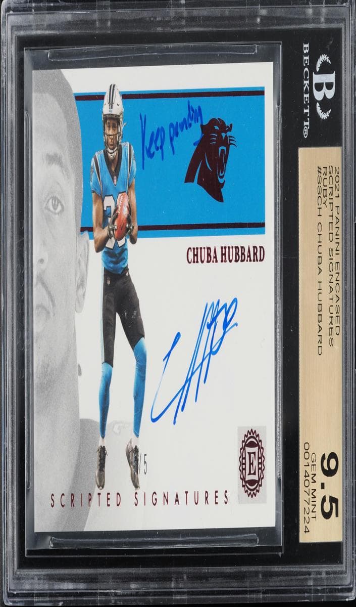 Chuba Hubbard 2021 panini