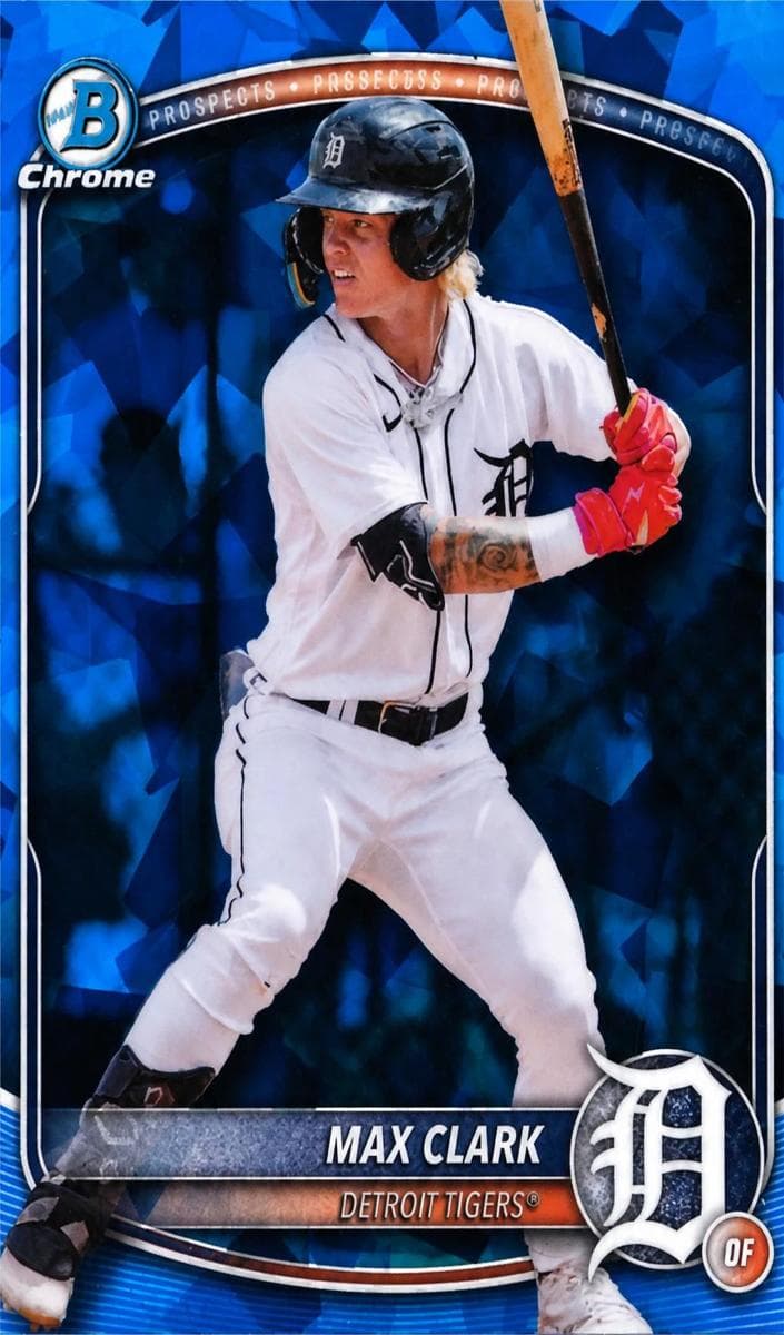 Max Clark 2025 bowman Bowman Draft Sapphire