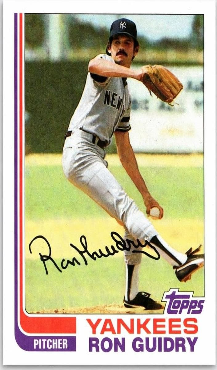 Ron Guidry 1982 topps Topps