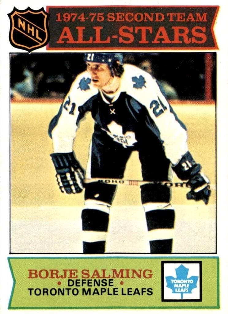 Borje Salming 1975 topps Topps