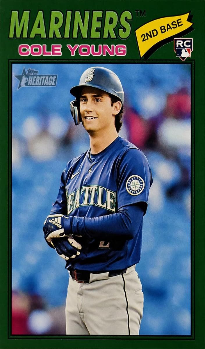 Cole Young 2026 Topps Heritage rookie card