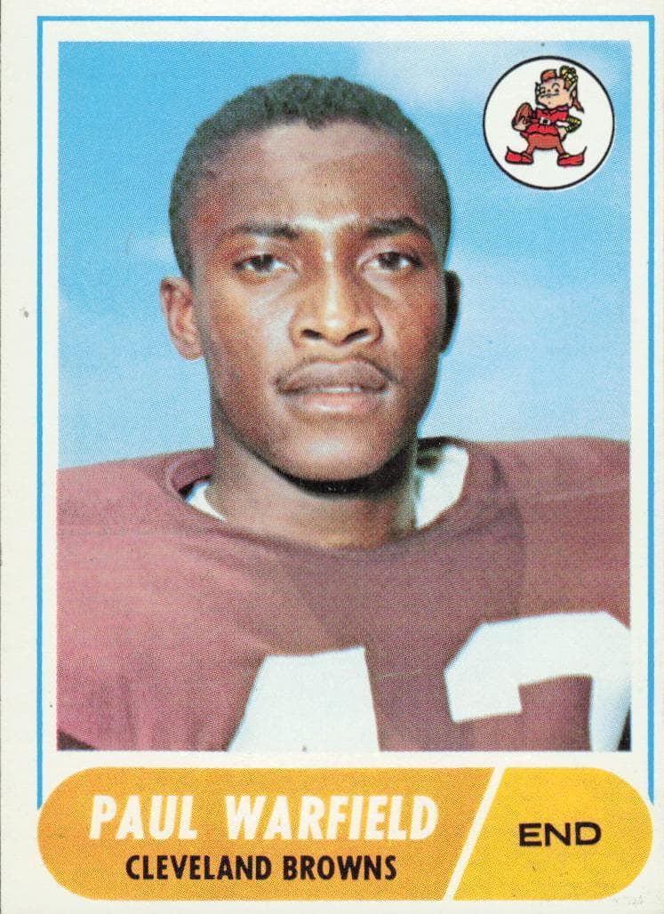 Paul Warfield 1968 topps Topps