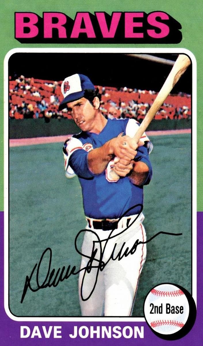 Dave Johnson 1975 topps Topps
