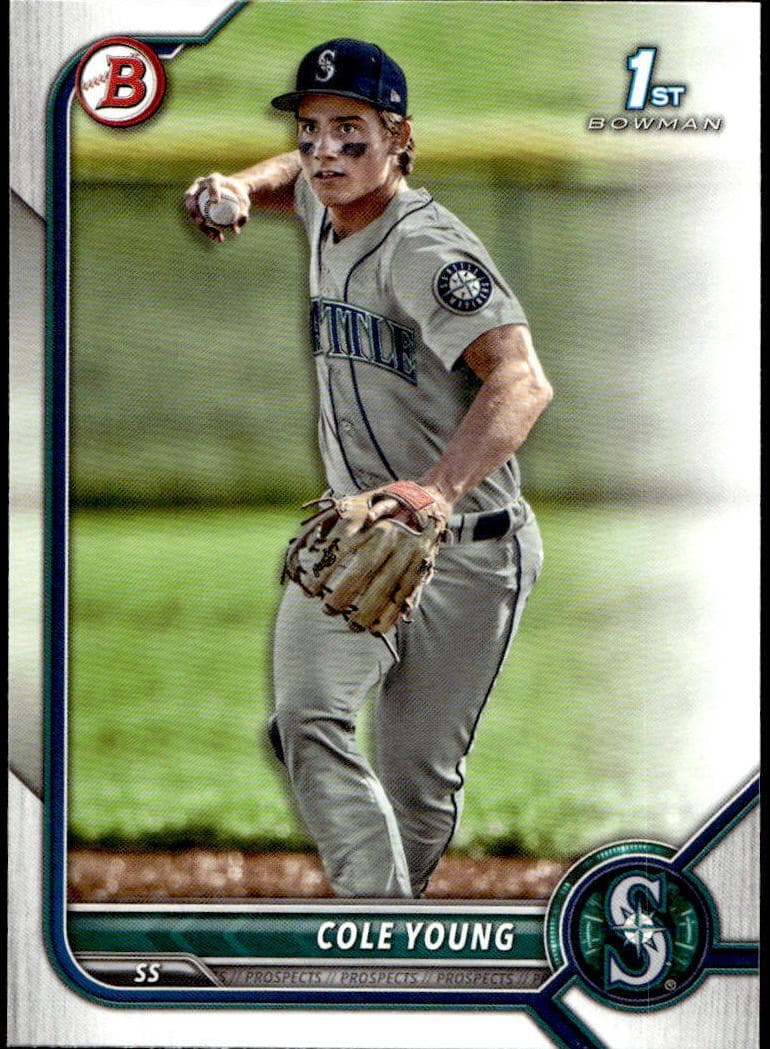 Cole Young 2022 bowman Bowman Draft