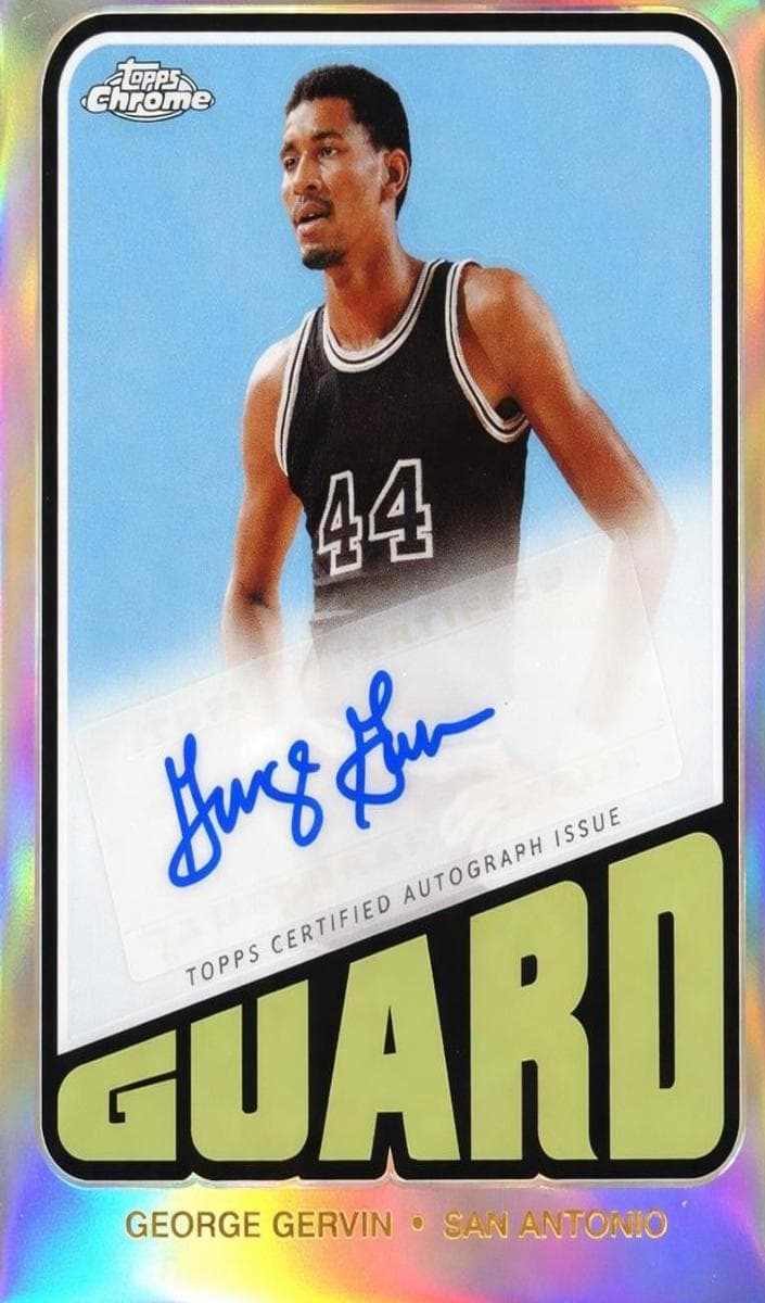 George Gervin trading card