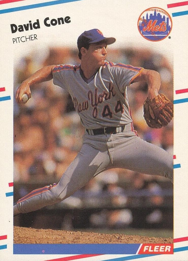 David Cone 1988 fleer