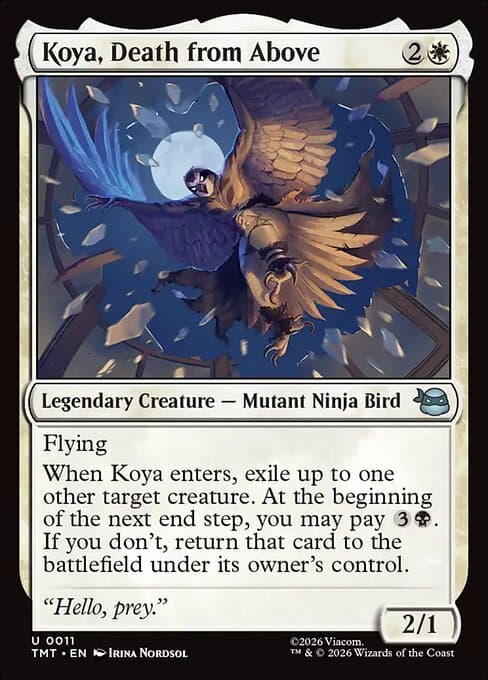 Koya, Death from Above 2026 Magic: The Gathering Teenage Mutant Ninja Turtles