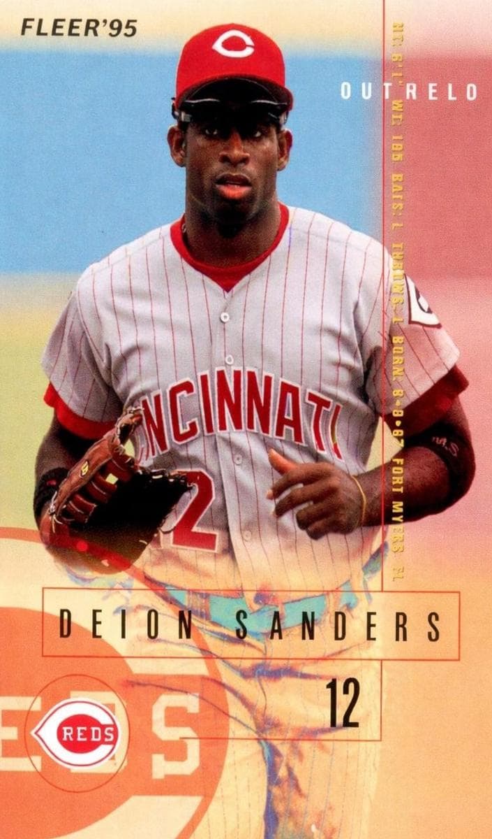 Deion Sanders 1995 fleer Fleer