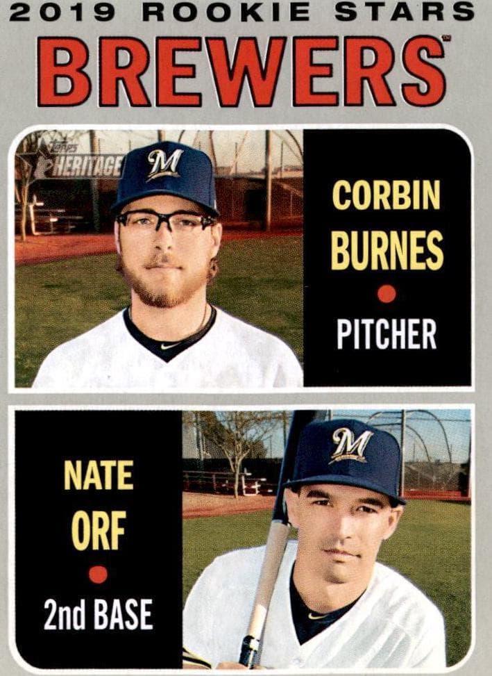 Brewers 2019 Rookie Stars (Corbin Burnes / Nate Orf) #88