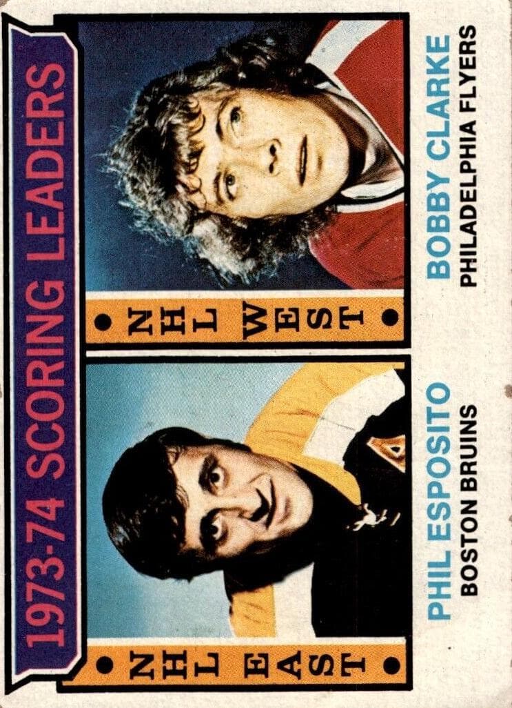 1972-73 Scoring Leaders (Phil Esposito / Bobby Clarke) #3