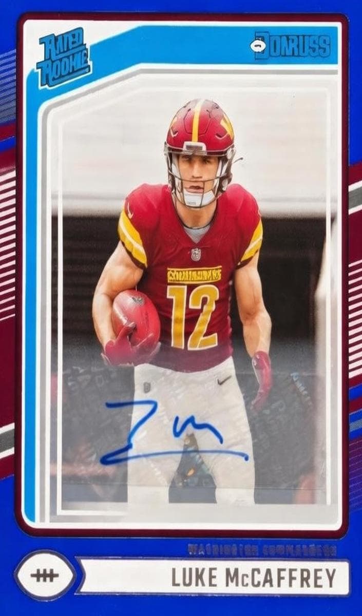 Luke McCaffrey trading card