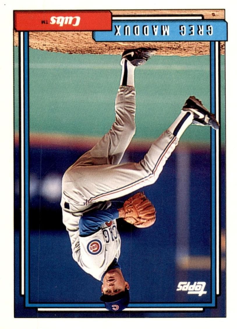 Greg Maddux 1992 topps Topps