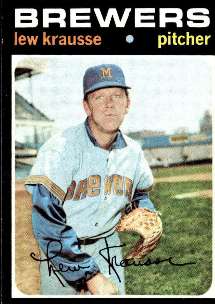 Lew Krausse 1971 topps Topps