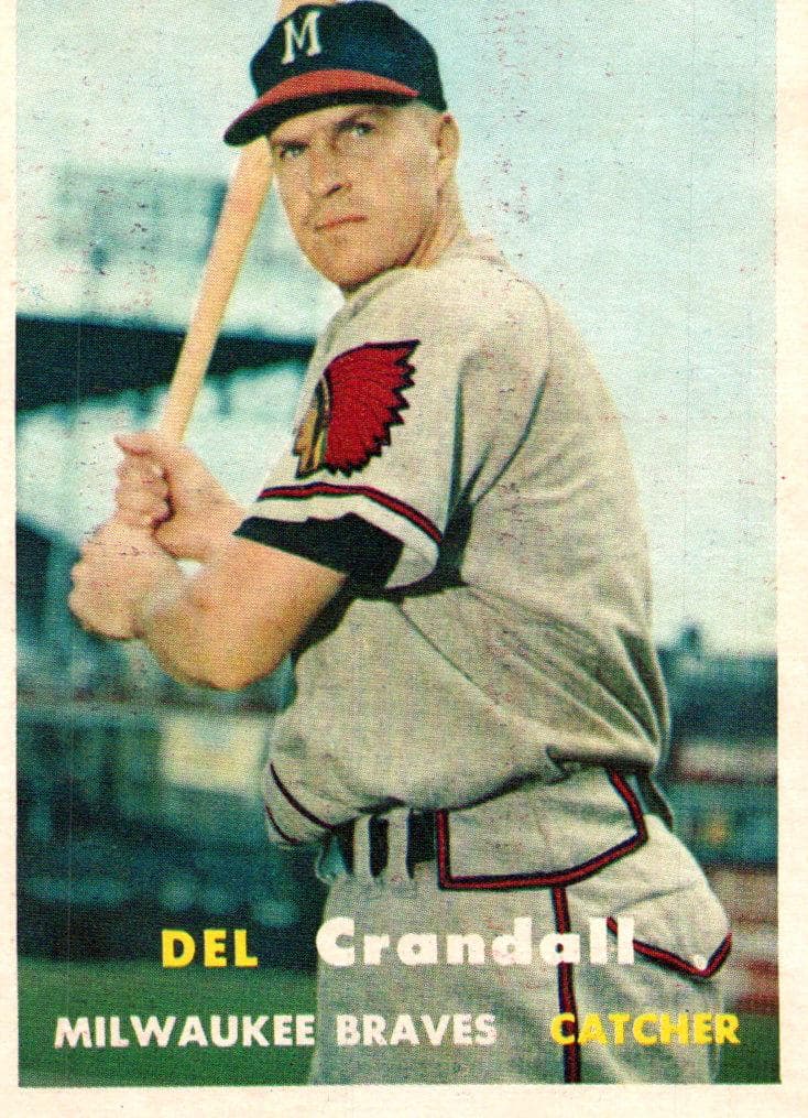 Del Crandall 1957 topps Topps