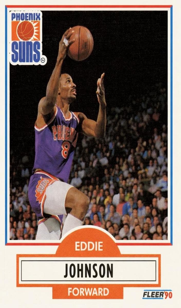 Eddie Johnson 1990 fleer Fleer