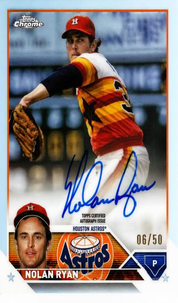Nolan Ryan 2023 topps Topps Chrome