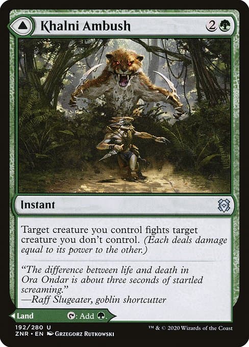 Khalni Ambush & Khalni Territory 2020 Magic: The Gathering Zendikar Rising