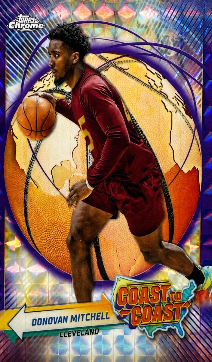 Donovan Mitchell 2023 topps Topps Chrome