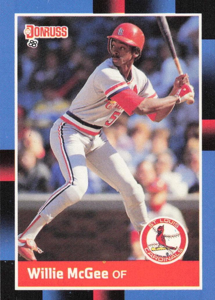 Willie McGee 1988 panini Donruss