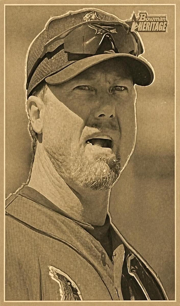 Mark McGwire 2001 bowman Heritage Chrome