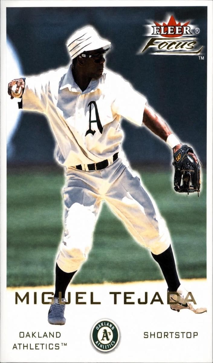 Miguel Tejada 2001 fleer Fleer Focus