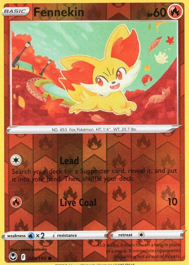 Fennekin trading card