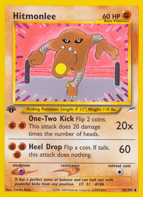 Hitmonlee 2002 Pokemon Neo Destiny